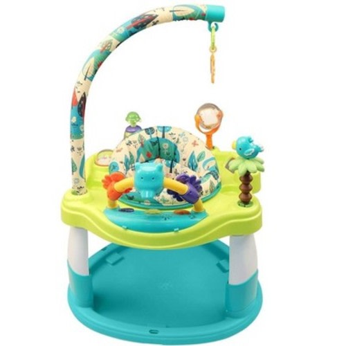 Creative Baby Woodland Activity Center, 3 Adjustable Heights, 5+ Melodies and Sensory Toys, Safe, Stimulating, and Comfortable for your Child