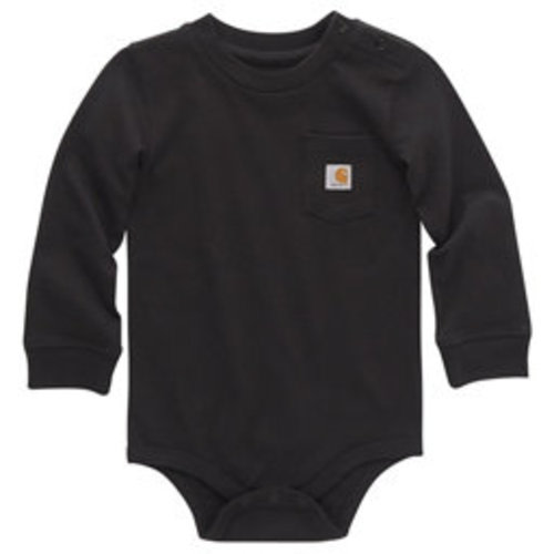 Carhartt Baby Unisex Long-Sleeve Pocket Bodysuit