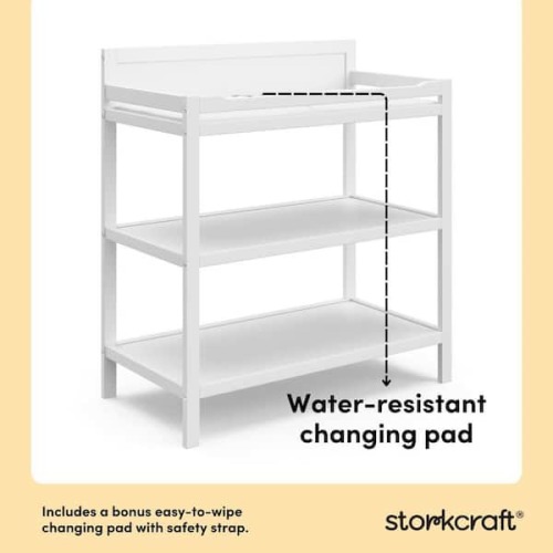 Alpine White Wood Changing Table