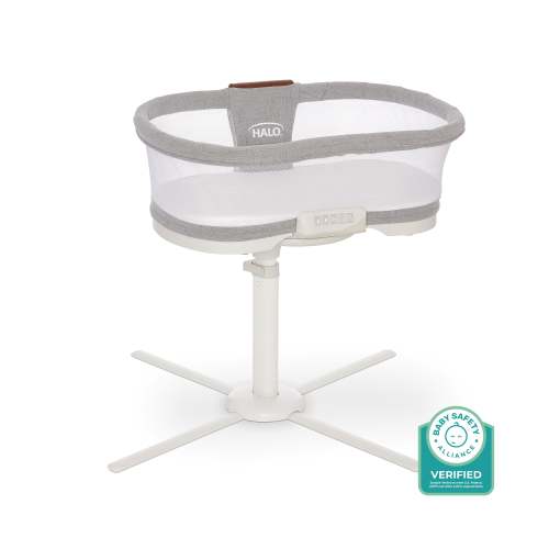 HALO - BassiNest Luxe Vibrating Bassinet, Bedside Sleeper - white