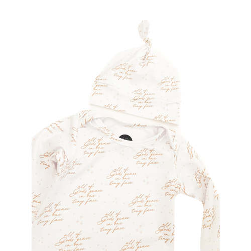 All of Gods Grace in One Tiny Face Sleeper & Matching Beanie – OUR HOUSE ABOVE