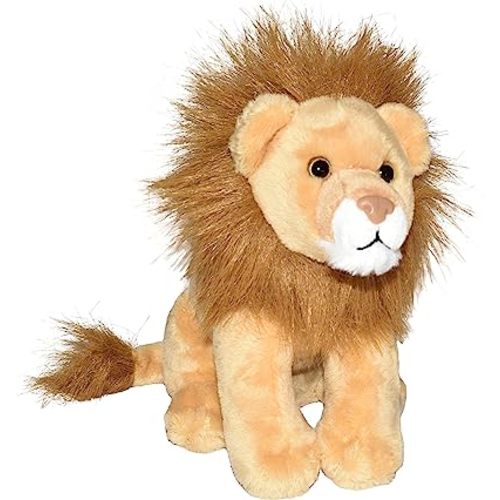 Wild Republic Wild Calls Lion, Authentic Animal Sound, Stuffed Animal, Eight Inches, Gift for Kids, Plush Toy, Fill is Spun Recycled Water Bottles
