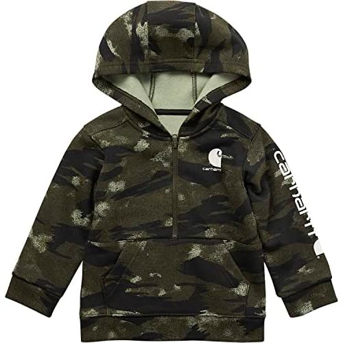 Carhartt Baby Boys' Long-Sleeve Half-Zip Hooded Sweatshirt