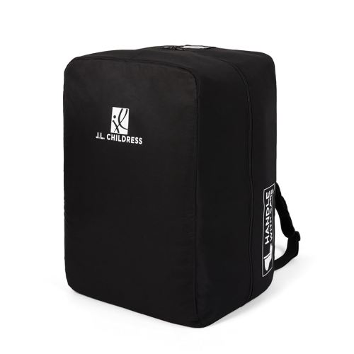 J.L. Childress Padded Travel Bag for Doona - Travel Bag for Airplane, Fits Most Infant Car Seats, Airport Accessories for Gate or Baggage Check, AirTag Compatible – Elite, Black