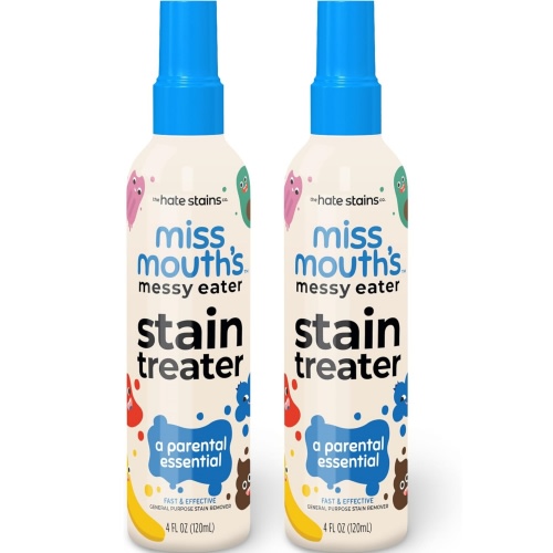 Miss Mouth's Messy Eater Stain Treater Spray - 4oz Stain Remover - & Baby Essentials - No Dry Cleaning Food, Grease, Coffee Off Laundry, Underwear, Fabric