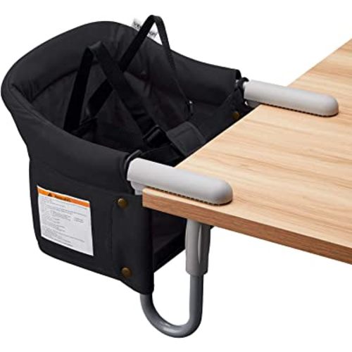 Hook On Chair, VEEYOO Clip On High Chair Folding Fast Table Chair with Storage Bag, Portable Baby Feeding Seat Attach to Table for Home and Travel
