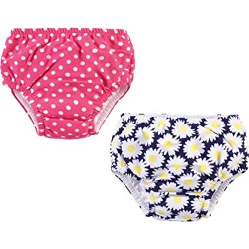 Hudson Baby Unisex Baby Swim Diapers, Daisy, 6-12 Months