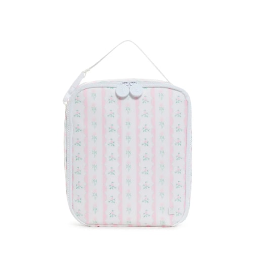 TRVL Lunch Box Insulated Lunch Bag- Pink Ribbon Floral * backordered