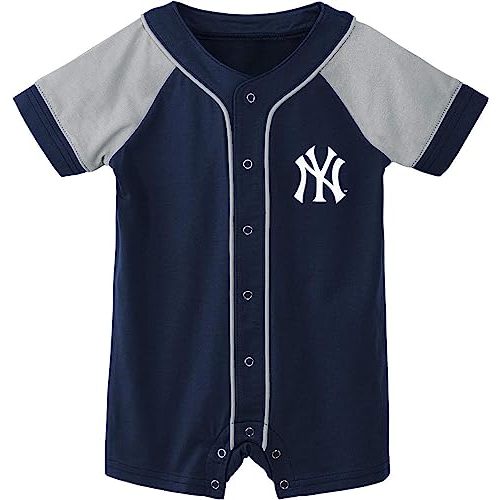 Outerstuff MLB Unisex-Baby Newborn & Infants 0-24 Months Little Slugger Creeper Bodysuit Romper