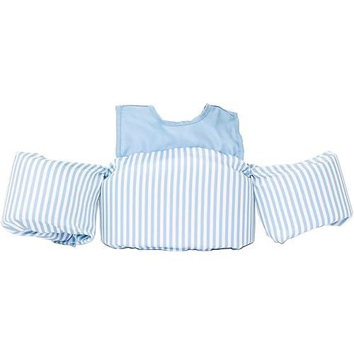 Colorblock Swim Vest, Toddler Life Jacket, Cute, Simple, Life Vest for Boys and Girls (Blue)