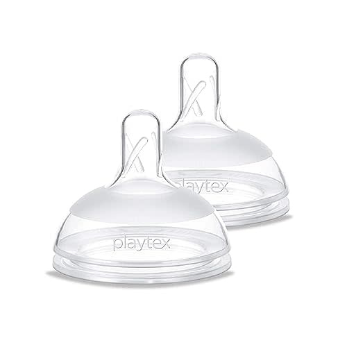 Playtex Baby NATURALATCH Comfort Nipple, Switch from Breastfeeding to Bottle, Most Like Mom Feel, Medium Flow, 2 Count