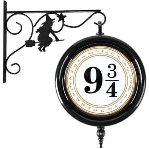 9¾ Platform Sign Light Platform 9 3/4 Sign Light-Rechargeable Remote Control Hanging Wall Lamp Halloween Decorations Holiday Magic Lamp Gift for Movie Fans