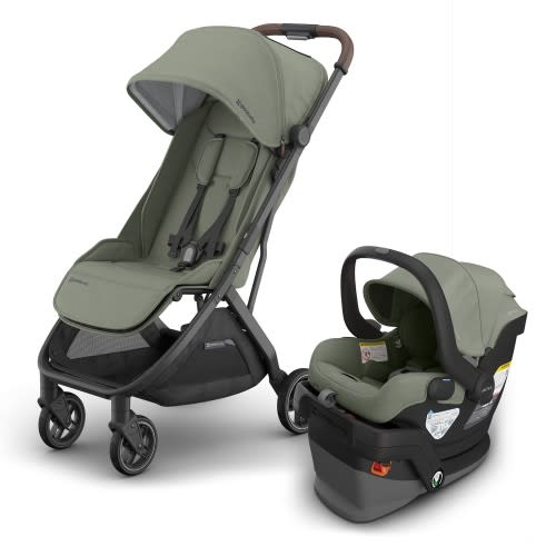 UPPAbaby Minu V3 Compact Stroller + Mesa V3 Travel System Bundle - Evelyn