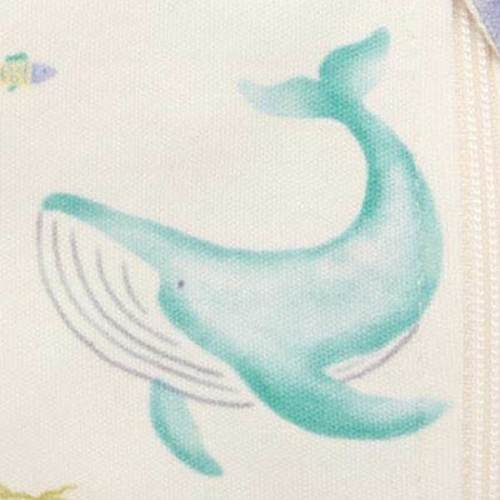 2 Pack Short Sleeve Zip Romper Whale Print - Purebaby | Maisonette