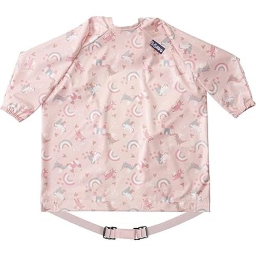 BIBaDO Mess Proof Baby Feeding Bibs, Long Sleeve Weaning Essential 6 to 36 Months Toddlers Shirt Bib, Waterproof, Machine Washable