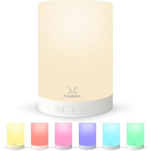 Night Light Baby Nursery Lamp - Wireless Speaker Egg Light for Nursery Decor - Portable Touch Control Nightlight A Newborn Essentials Must Haves