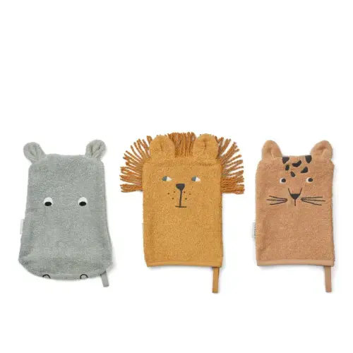 Sylvester Washcloths 3 Pack - Safari mix