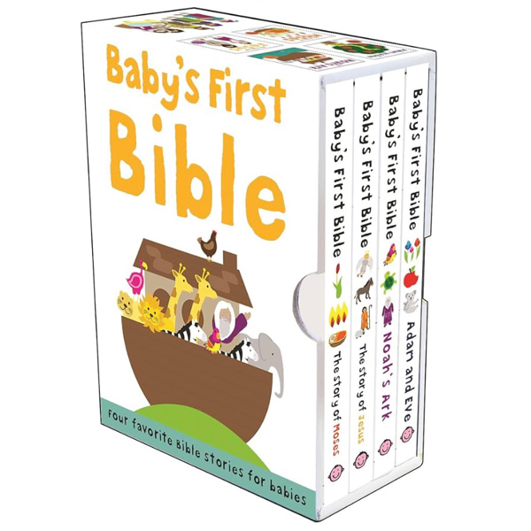 Baby's First Bible Boxed Set: The Story of Moses, The Story of Jesus, Noah's Ark, and Adam and Eve (Bible Stories)