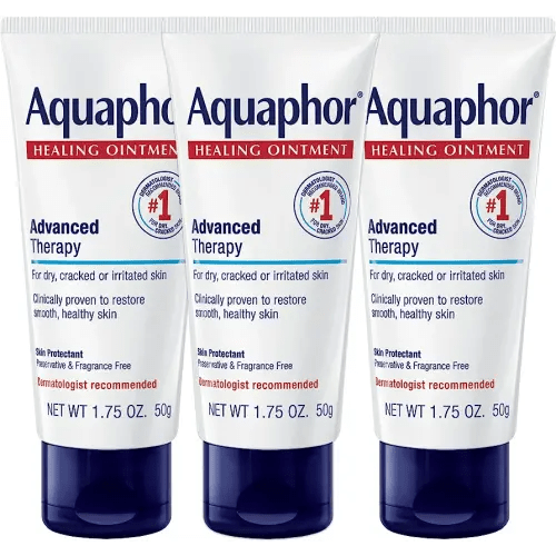 Aquaphor Healing Ointment Advanced Therapy Skin Protectant, Dry Skin Body Moisturizer, 1.75 Oz Tube, Pack of 3