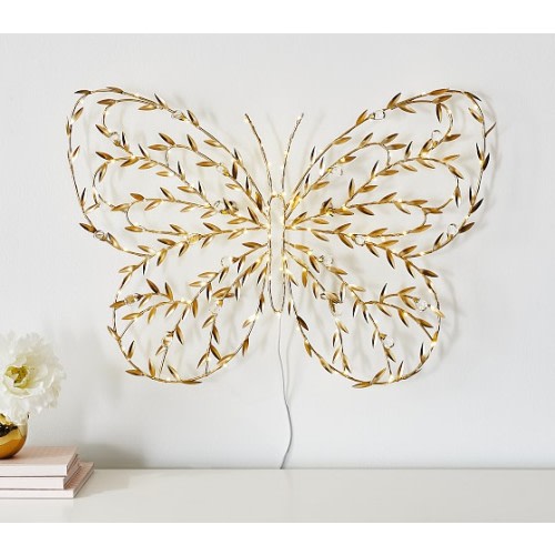 Monique Lhuillier Crystal Vine Light Up Butterfly | Pottery Barn Kids