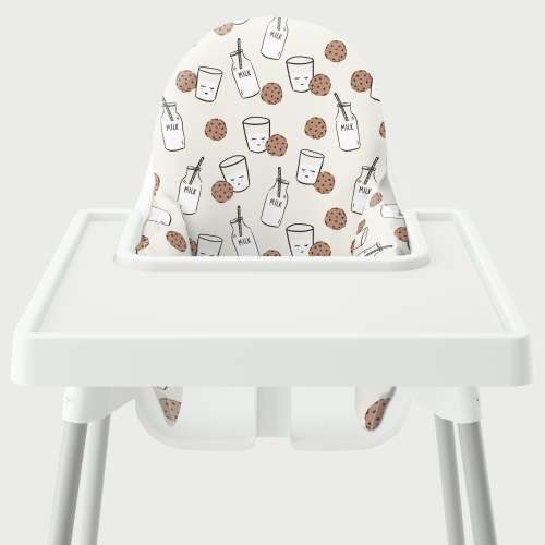 Highchair Cushion Cover - Cookies and Milk – Yeah Baby Goods