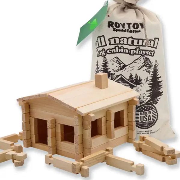 Roy Toy All Natural Log Cabin