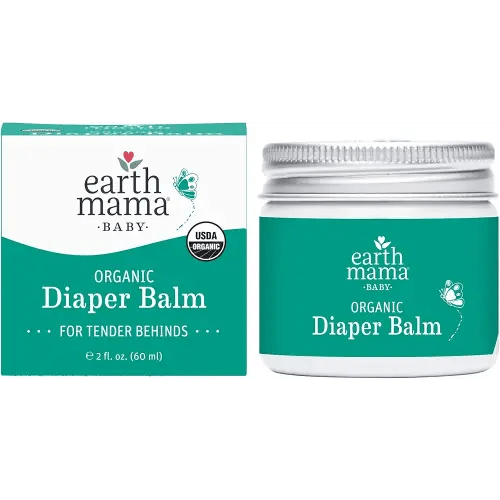 Earth Mama Organic Diaper Balm 2-Ounce | Diaper Cream for Baby | EWG Verified, Petroleum & Artificial Fragrance-Free with Calendula for Sensitive Skin