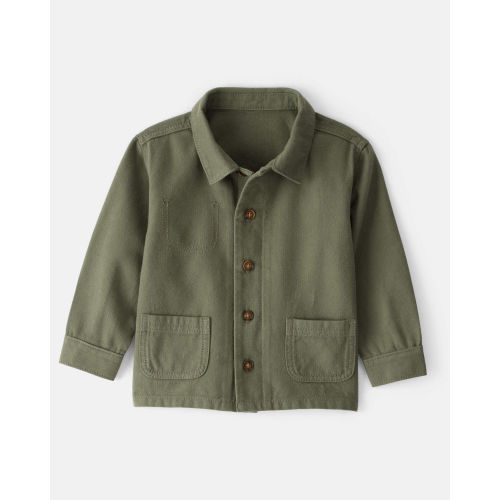 Toddler Boy Herringbone Long-Sleeve Fashion Jacket - Olive - Carter's | Carter's