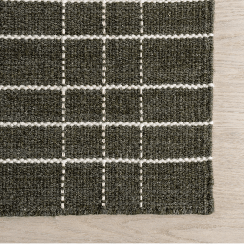 Charlie Plaid Wool Rug | Green, 6x9 – Rugs USA