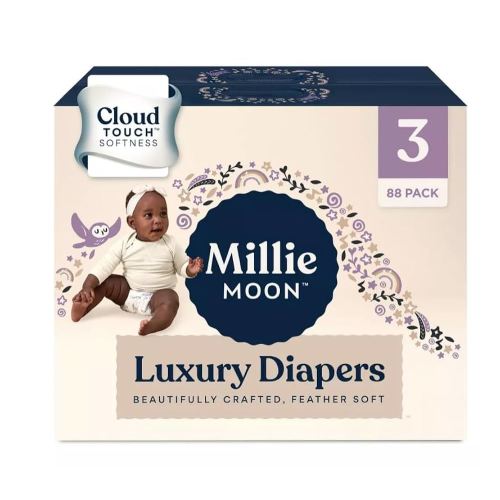 Millie~Moon Luxury Diapers ~ (Size-3 and Count-88)