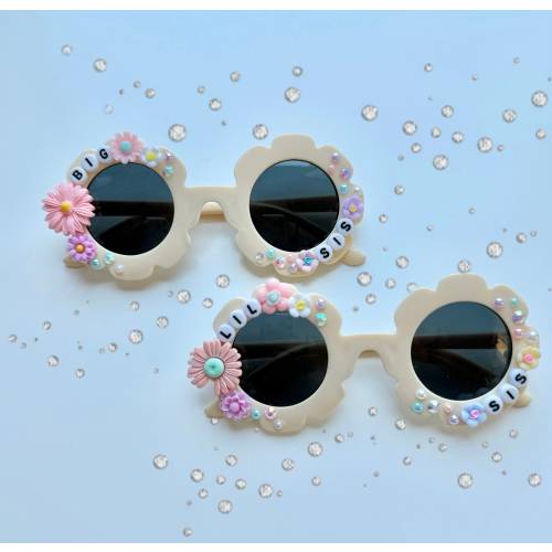 Big Sis Lil Sis Sunglasses Personalized Sunglasses for Kids Sunglasses Custom Name Sunglass Gifts for Kids Sister Big Sister Little Sister