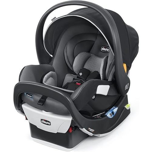 Chicco Fit2® Adapt Infant and Toddler Car Seat and Base, Rear-Facing Seat for Infants and Toddlers 4-35 lbs., Includes Infant Head and Body Support, Compatible with Chicco Strollers | Ember/Black