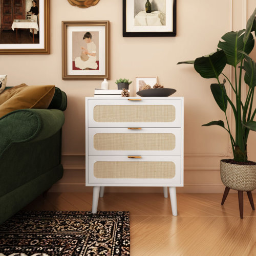 George Oliver Harmony-Ellie 3 Drawer 23.6" W Chest Dresser & Reviews | Wayfair