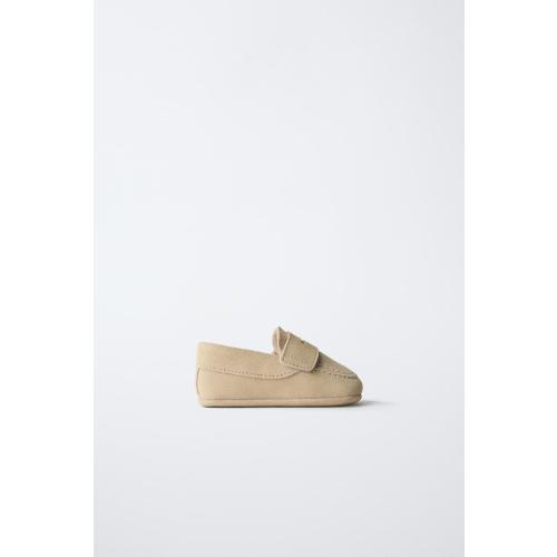 LEATHER LOAFERS - Sandy Brown | ZARA United States