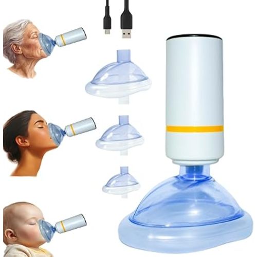 Automatic Choking Rescue Device for Kids and Adults with 3 Masks,Portable Anti Choking Device Strong Suction Home Emergency Kit, Choking First Aid Device for Senior