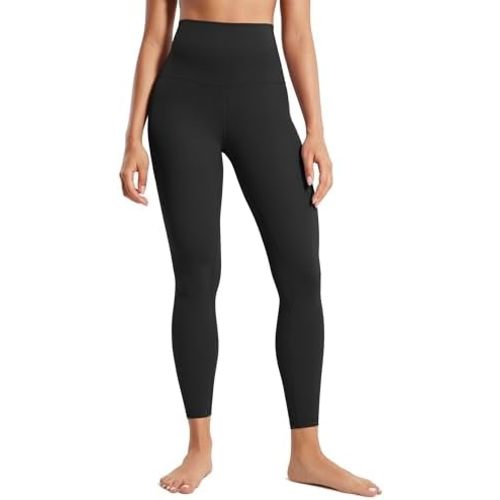 CRZ YOGA Super High Waisted Butterluxe Yoga Pants 25 Inches - Buttery Soft Workout Leggings for Women Over Belly