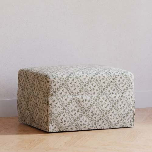 Sarah Flint x Namesake Crawford Gliding Ottoman in Eco-Performance Fabric | Water Repellent & Stain Resistant