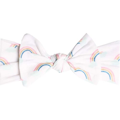 Copper Pearl Baby Stretchy Soft Knit Headband Bow Daydream