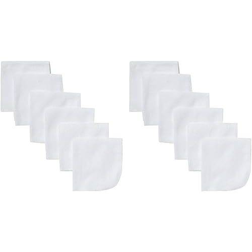 Gerber Washcloth, White, 6-Count (Pack of 2)