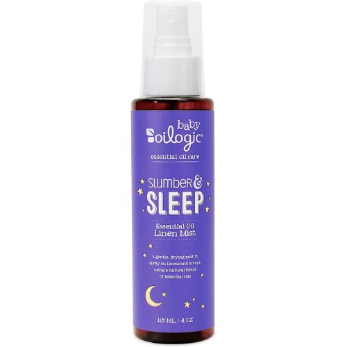 Oilogic Slumber & Sleep Spray for Babies & Toddlers - Relaxing, Calming & Soothing Room Aromatherapy Fabric & Linen Mist with 100% Pure & Natural Essential Oil Blend - Lavender & Chamomile Oil Blend