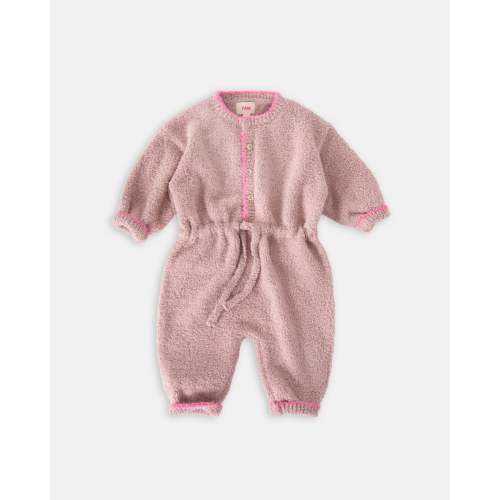 Boxy Long Sleeve Jumpsuit - Fuzzy
