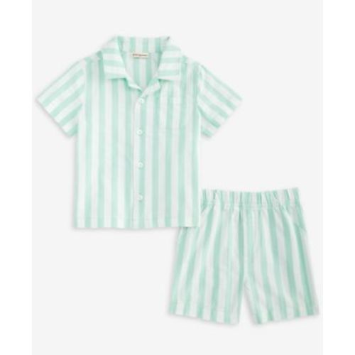 Baby Boys Cotton Striped Shirt & Shorts, 2 Piece Set, Exclusively at Macy's