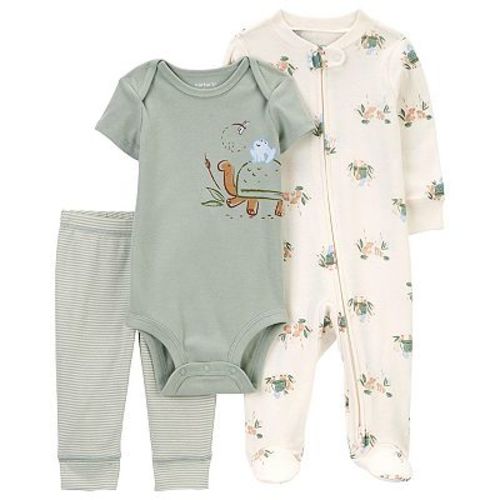 Baby Carter's Green Turtle 3-Piece Sleep and Play Set