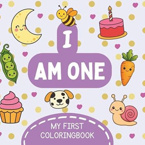 Baby’s First Coloring Book | Bold & Simple Designs for 1-Year-Olds: Keepsake Drawing & Scribble Book | Toddler Activity Book for Girls (40 Pages)