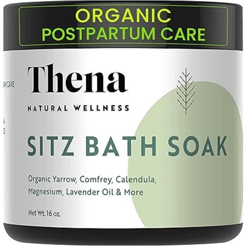 Best Organic Sitz Bath Soak for Postpartum Recovery Care New Mom Essentials & Natural Hemorrhoid Treatment, 100% Natural & Gentle with Pure Epsom & Dead Sea Salts Witch Hazel Lavender Essential Oil