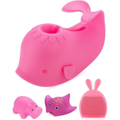 HOLINDUK Bath Spout Cover, Faucet Cover Baby Bathroom Tub Faucet Cover Protector for Kids, Bathtub Spout Cover for Baby Toddlers Protection Accessories Baby Safety Protection Universal Bath Silicone