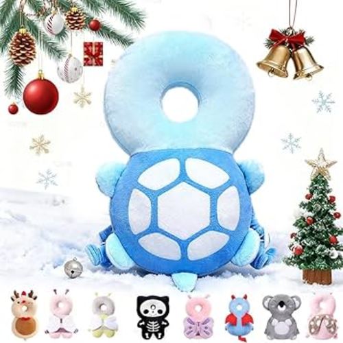 Baby Head Protector Backpack for Falling Crawling and Walking Toddler Essentials Harness Infant Turtle Toys Helmets Baby Christmas Gifts Essentials Must Have Stuff Items for 0.5-2 Years