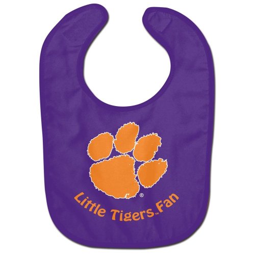 Wincraft NCAA Clemson University WCRA2014014 All Pro Baby Bib, Purple, Orange