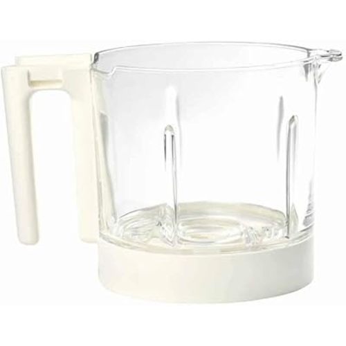 BEABA Babycook Neo Baby Food Maker Replacement Glass Bowl, 5.2 Cup Capacity, Holds 34 Servings, White