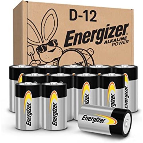 Energizer Alkaline Power D Batteries (12 Pack), Long-Lasting Alkaline Size D Batteries
